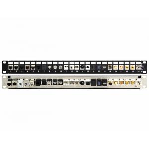 DELOCK Keystone Patch Panel, για 19" rack, 24 ports, μαύρο | Εξοπλισμός IT | elabstore.gr