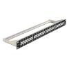 DELOCK Keystone Patch Panel 19", 48-port, 1U, μαύρο | eLabstore.gr DELOCK Keystone Patch Panel 19", 48-port, 1U, μαύρο | Εξοπλισμός IT | elabstore.gr