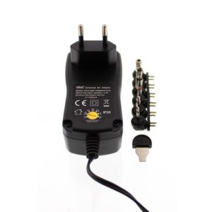 1500mA 3-12V Switching Τροφοδοτικό AC/DC Well PSUP-SMP-1500MA/6T/2-WL | Τροφοδοτικά | elabstore.gr