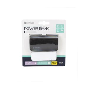 Φορητός Φορτιστής Platinet δερμάτινος 5200mA & micro USB καλώδιο Power Bank μαύρο PMPB52LB | eLabstore.gr