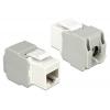 DELOCK Keystone Module RJ45 female, Cat.6 UTP, λευκό | Εξοπλισμός IT | elabstore.gr