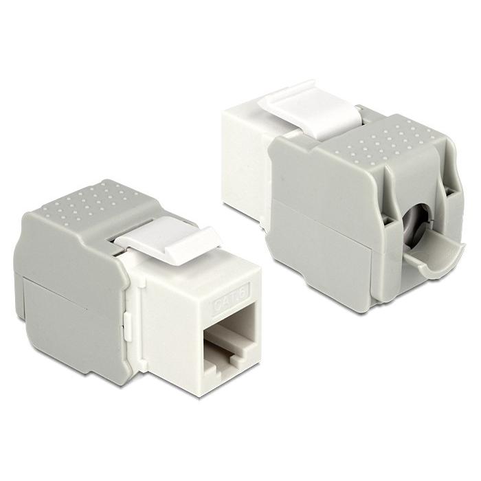 DELOCK Keystone Module RJ45 female, Cat.6 UTP, λευκό | eLabstore.gr DELOCK Keystone Module RJ45 female, Cat.6 UTP, λευκό | Εξοπλισμός IT | elabstore.gr