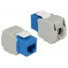 DELOCK Keystone Module RJ45 female, Cat.6 UTP, μπλε | eLabstore.gr DELOCK Keystone Module RJ45 female, Cat.6 UTP, μπλε | Εξοπλισμός IT | elabstore.gr