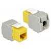 DELOCK Keystone Module RJ45 female, Cat.6 UTP, κίτρινο | eLabstore.gr DELOCK Keystone Module RJ45 female, Cat.6 UTP, κίτρινο | Εξοπλισμός IT | elabstore.gr