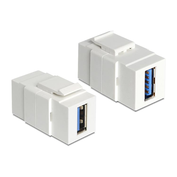 POWERTECH USB 3.0 adapter CAB-N152 για patch panel, λευκό | eLabstore.gr POWERTECH USB 3.0 adapter CAB-N152 για patch panel, λευκό | Εξοπλισμός IT | elabstore.gr