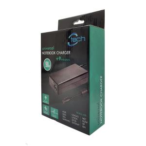 CTECH Notebook Charger CP-0002, Universal, 9 Adaptors, 90W | Αξεσουάρ για Laptop | elabstore.gr