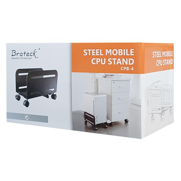 BRATECK Μεταλλική βάση PC CPB-4 με ροδάκια, Universal, έως 10kg | eLabstore.gr BRATECK Μεταλλική βάση PC CPB-4 με ροδάκια, Universal, έως 10kg - Image 6