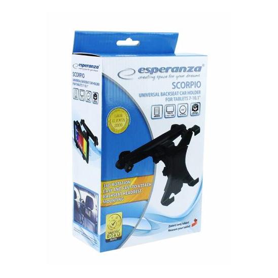 ESPERANZA Βάση αυτοκινήτου Scorpio EMH109 για tablet 7-10.1", μαύρη | eLabstore.gr ESPERANZA Βάση αυτοκινήτου Scorpio EMH109 για tablet 7-10.1", μαύρη | Tablet - Parts | elabstore.gr