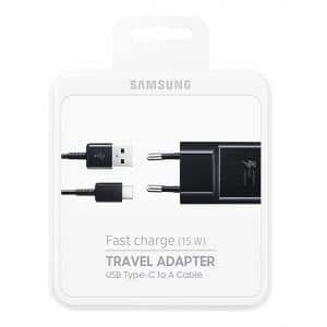 SAMSUNG Φορτιστής τοίχου EP-TA20EBECGWW, USB Type-C, 15W 2A, μαύρο | Αξεσουάρ κινητών | elabstore.gr