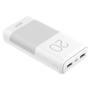 GOLF Power bank Candy G81 20000mAh, 2x output, 2.1A, λευκό | eLabstore.gr GOLF Power bank Candy G81 20000mAh, 2x output, 2.1A, λευκό | Αξεσουάρ κινητών | elabstore.gr