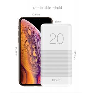 GOLF Power bank Candy G81 20000mAh, 2x output, 2.1A, λευκό | eLabstore.gr GOLF Power bank Candy G81 20000mAh, 2x output, 2.1A, λευκό | Αξεσουάρ κινητών | elabstore.gr
