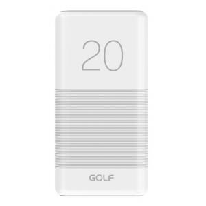 GOLF Power bank Candy G81 20000mAh, 2x output, 2.1A, λευκό | Αξεσουάρ κινητών | elabstore.gr