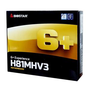 BIOSTAR Μητρική H81MHV3, 2x DDR3, s1150, USB 3.0, HDMI, mATX, Ver. 7.3 | PC & Αναβάθμιση | elabstore.gr