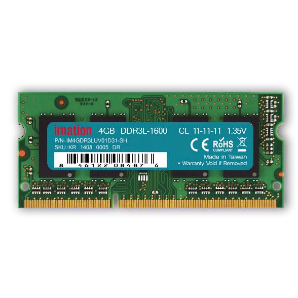 IMATION Μνήμη DDR3L SODIMM KR14080005DR, 4GB, 1600MHz, PC3-12800, CL11 | PC & Αναβάθμιση | elabstore.gr