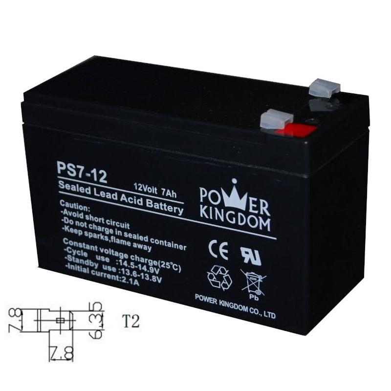 POWER KINGDOM μπαταρία μολύβδου PS7-12, 12Volt 7Ah, T2 | eLabstore.gr POWER KINGDOM μπαταρία μολύβδου PS7-12, 12Volt 7Ah, T2 | Τροφοδοσία Ρεύματος | elabstore.gr