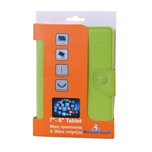 POWERTECH Universal θήκη και βάση για Tablet 7-8 inch, Green | Tablet - Parts | elabstore.gr
