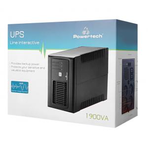 POWERTECH UPS Line Interactive PT-1900LIU, 1900VA, 1140W | Τροφοδοσία Ρεύματος | elabstore.gr