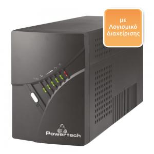 POWERTECH UPS Line Interactive, 2000VA/1200W | Τροφοδοσία Ρεύματος | elabstore.gr