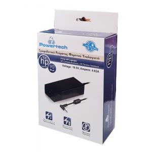 POWERTECH τροφοδοτικό laptop PT-286 για HP, 90W, 19.5V - 4.62A | Αξεσουάρ για Laptop | elabstore.gr