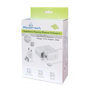 POWERTECH φορτιστής LAPTOP 60W - APPLE 16.5V - 3.65A | Αξεσουάρ για Laptop | elabstore.gr