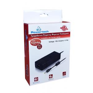 POWERTECH φορτιστής laptop PT-54 για Toshiba, 90W, 19V | Αξεσουάρ για Laptop | elabstore.gr