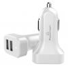 POWERTECH φορτιστής αυτοκινήτου PT-799, 2x USB, 2.1A, λευκός | Αξεσουάρ κινητών | elabstore.gr