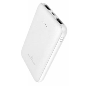 POWERTECH Power Bank PT-800 5000mAh, 2x USB Output, 2.1A, λευκό | Αξεσουάρ κινητών | elabstore.gr