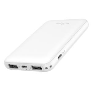 POWERTECH Power Bank PT-801 5000mAh, 3x USB Output, 2.1A, λευκό | Αξεσουάρ κινητών | elabstore.gr