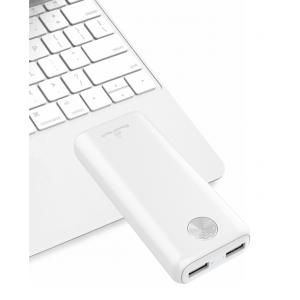 POWERTECH Power Bank PT-802 10000mAh, 2x USB Output, 2.1A, λευκό | Αξεσουάρ κινητών | elabstore.gr