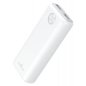 POWERTECH Power Bank PT-802 10000mAh, 2x USB Output, 2.1A, λευκό | Αξεσουάρ κινητών | elabstore.gr