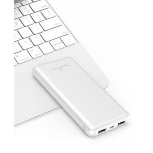 POWERTECH Power Bank PT-804 10000mAh, 2x USB Output, 2.1A, λευκό | Αξεσουάρ κινητών | elabstore.gr