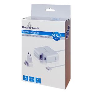 POWERTECH τροφοδοτικό laptop PT-836 για Apple Macbooks, 45W, λευκό | Αξεσουάρ για Laptop | elabstore.gr