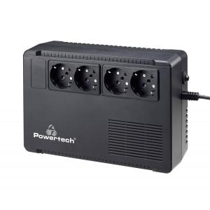 POWERTECH UPS Line Interactive PT-950C, 950VA/570W, 4x schuko | Τροφοδοσία Ρεύματος | elabstore.gr