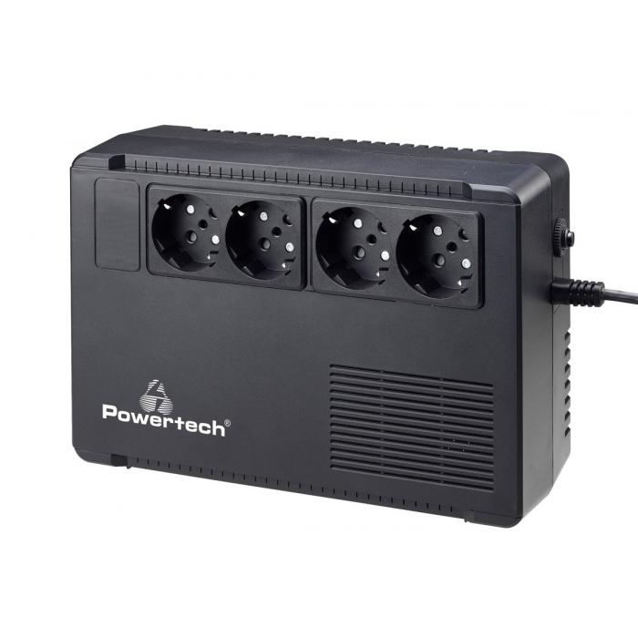 POWERTECH UPS Line Interactive PT-950C, 950VA/570W, 4x schuko | Τροφοδοσία Ρεύματος | elabstore.gr