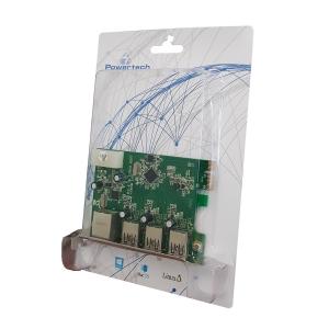 POWERTECH Κάρτα Επέκτασης PCI-e σε USB 3.0 & 1x LAN, VL805+RTL8153 | PC & Αναβάθμιση | elabstore.gr