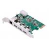 POWERTECH Κάρτα Επέκτασης PCI-e σε USB 3.0 & 1x LAN, VL805+RTL8153 | PC & Αναβάθμιση | elabstore.gr