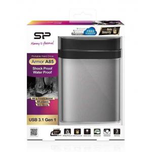 SILICON POWER εξωτερικός HDD 1TB Armor A85, USB 3.1, ασημί | PC & Αναβάθμιση | elabstore.gr