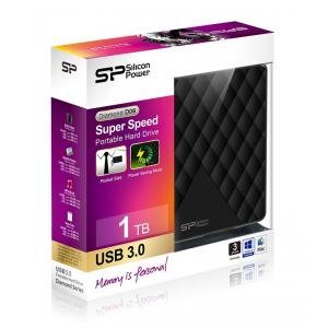 SILICON POWER εξωτερικός HDD 1TB Diamond D06, USB 3.0, Black | PC & Αναβάθμιση | elabstore.gr