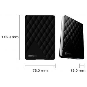 SILICON POWER εξωτερικός HDD 1TB Diamond D06, USB 3.0, Black | PC & Αναβάθμιση | elabstore.gr