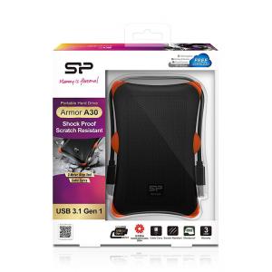 SILICON POWER εξωτερικός HDD 2TB Armor A30, USB 3.1, μαύρο | PC & Αναβάθμιση | elabstore.gr