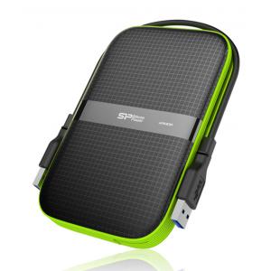 SILICON POWER εξωτερικός HDD Armor A60 2TB, USB 3.1, μαύρο | PC & Αναβάθμιση | elabstore.gr