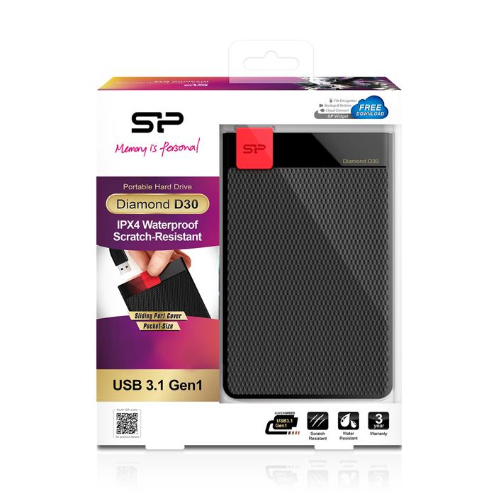 SILICON POWER Εξωτερικός HDD 4TB Diamond D30 D3L, USB 3.1, Black | eLabstore.gr SILICON POWER Εξωτερικός HDD 4TB Diamond D30 D3L, USB 3.1, Black | PC & Αναβάθμιση | elabstore.gr
