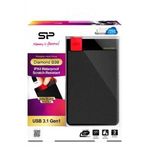 SILICON POWER Εξωτερικός HDD 4TB Diamond D30 D3L, USB 3.1, Black | eLabstore.gr SILICON POWER Εξωτερικός HDD 4TB Diamond D30 D3L, USB 3.1, Black | eLabstore.gr