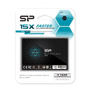 SILICON POWER SSD S55 120GB, 2.5", SATA III, 550-420MB/s, 7mm, TLC | PC & Αναβάθμιση | elabstore.gr