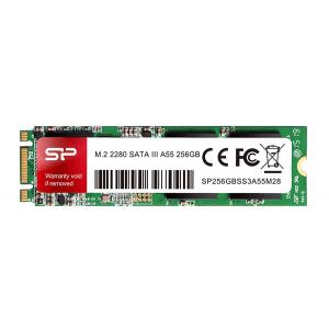 SILICON POWER SSD A55, 256GB, M.2 2280, SATA III, 560-530MB/s | PC & Αναβάθμιση | elabstore.gr