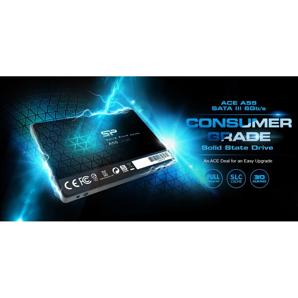 SILICON POWER SSD A55 256GB, 2.5", SATA III, 550-450MB/s 7mm, TLC | eLabstore.gr SILICON POWER SSD A55 256GB, 2.5", SATA III, 550-450MB/s 7mm, TLC | PC & Αναβάθμιση | elabstore.gr