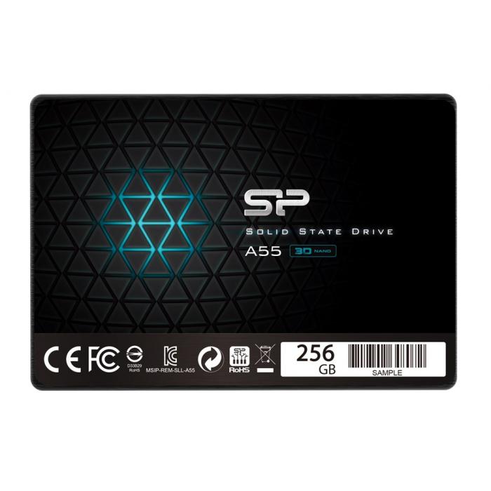 SILICON POWER SSD A55 256GB, 2.5", SATA III, 550-450MB/s 7mm, TLC | PC & Αναβάθμιση | elabstore.gr