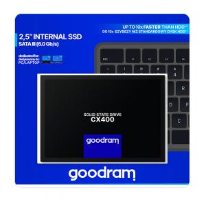 GOODRAM SSD CX400 256GB, 2.5", SATA III, 550-490MB/s, 7mm, 3D NAND | PC & Αναβάθμιση | elabstore.gr