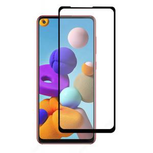 POWERTECH Tempered Glass 5D, full glue, για Samsung A21s & A21, μαύρο | Αξεσουάρ κινητών | elabstore.gr