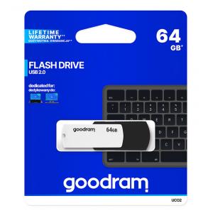 GOODRAM USB Flash Drive UCO2 0640KWR11, 64GB, USB 2.0, λευκό | eLabstore.gr GOODRAM USB Flash Drive UCO2 0640KWR11, 64GB, USB 2.0, λευκό | Συνοδευτικά PC | elabstore.gr
